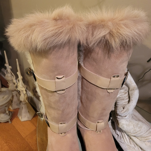 Australia Luxe Collective Tsar Tall Sheepskin Boots in Sand size 9 #415 - Picture 11 of 17